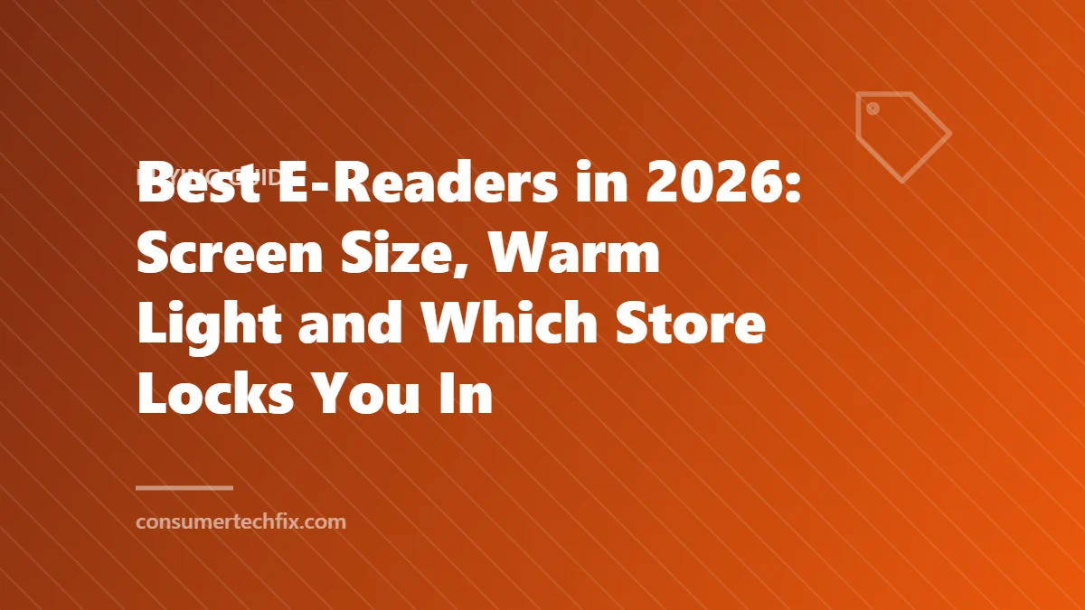 Best E-Readers in 2026: Screen Size, Warm Light and Which Store Locks You In