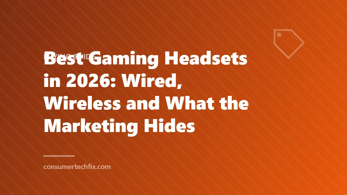 Best Gaming Headsets in 2026: Wired, Wireless and What the Marketing Hides