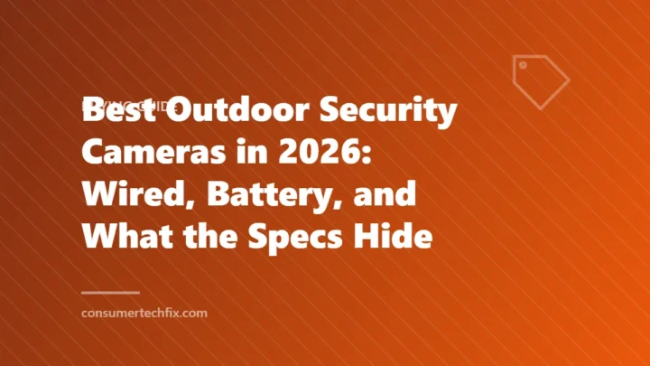 Best Outdoor Security Cameras in 2026: Wired, Battery, and What the Specs Hide