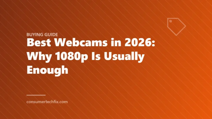 Best Webcams in 2026: Why 1080p Is Usually Enough