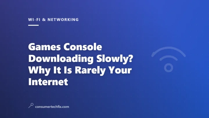 Games Console Downloading Slowly? Why It Is Rarely Your Internet
