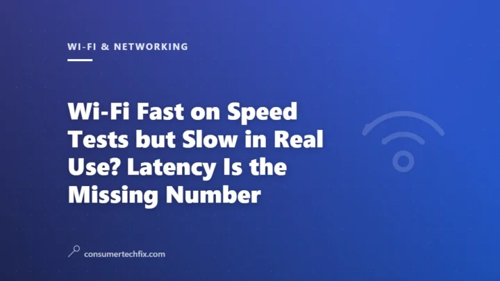 Wi-Fi Fast on Speed Tests but Slow in Real Use? Latency Is the Missing Number