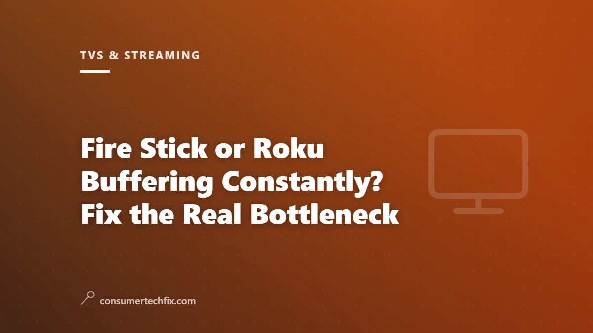 Fire Stick or Roku Buffering Constantly? Fix the Real Bottleneck