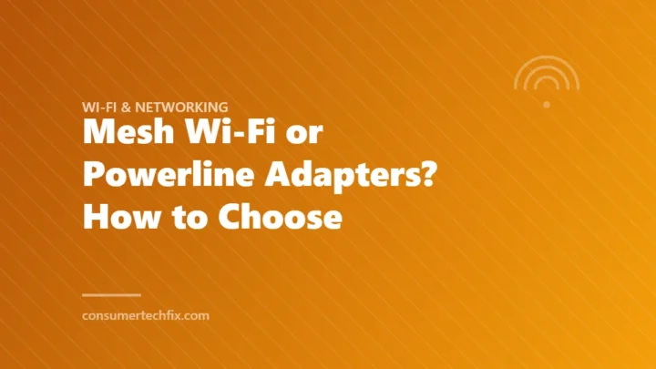 Mesh Wi-Fi or Powerline Adapters? How to Choose