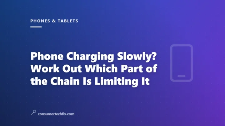 Phone Charging Slowly? Work Out Which Part of the Chain Is Limiting It