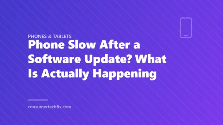Phone Slow After a Software Update? What Is Actually Happening