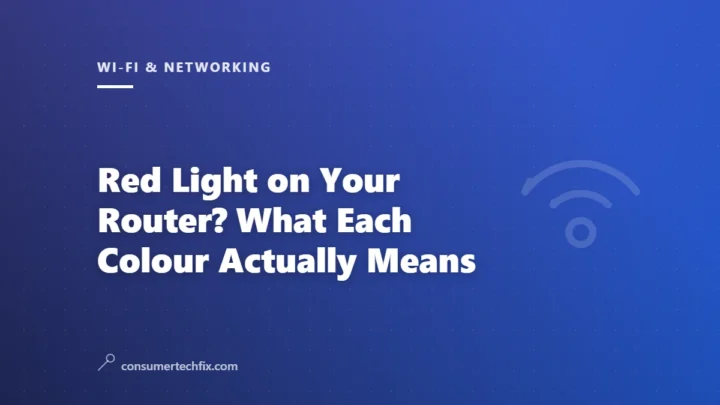 Red Light on Your Router? What Each Colour Actually Means