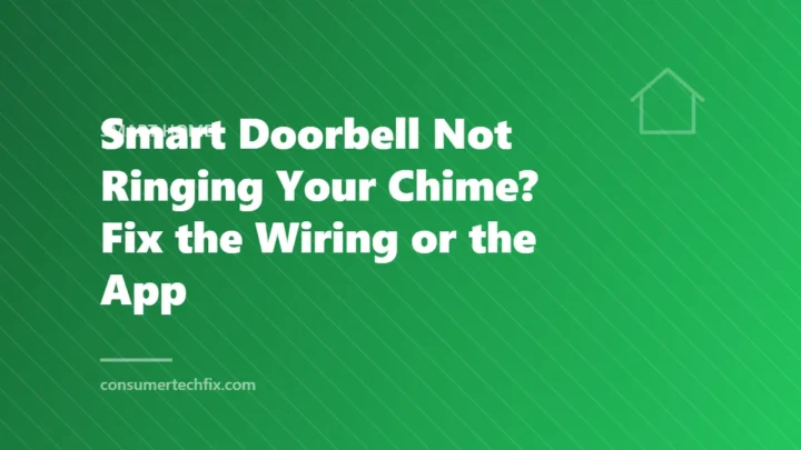 Smart Doorbell Not Ringing Your Chime? Fix the Wiring or the App