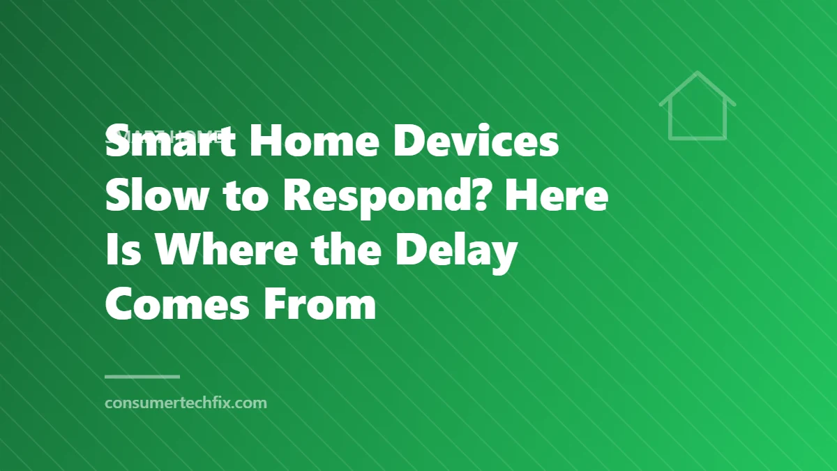 Smart Home Devices Slow to Respond? Here Is Where the Delay Comes From