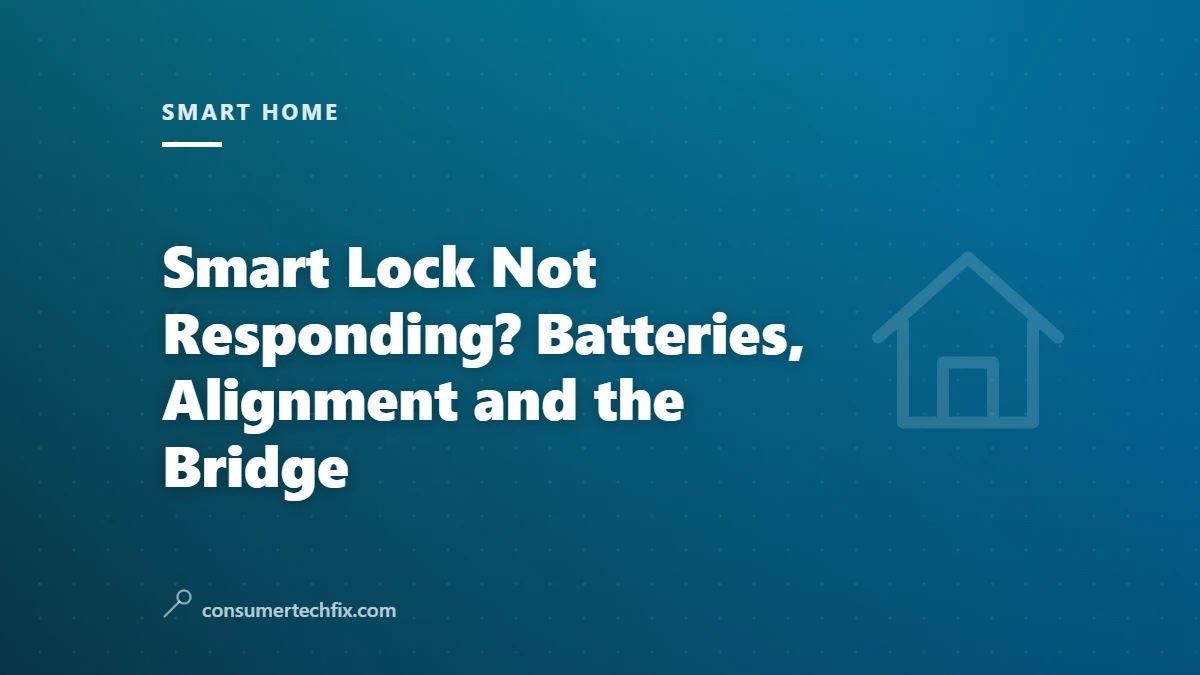 Smart Lock Not Responding? Batteries, Alignment and the Bridge