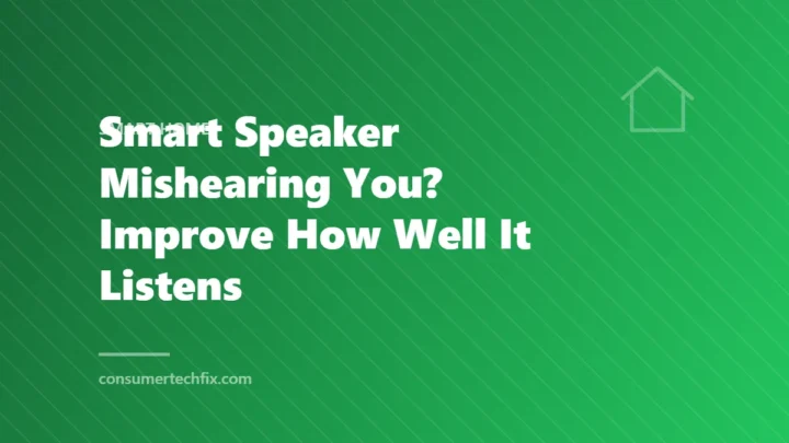 Smart Speaker Mishearing You? Improve How Well It Listens